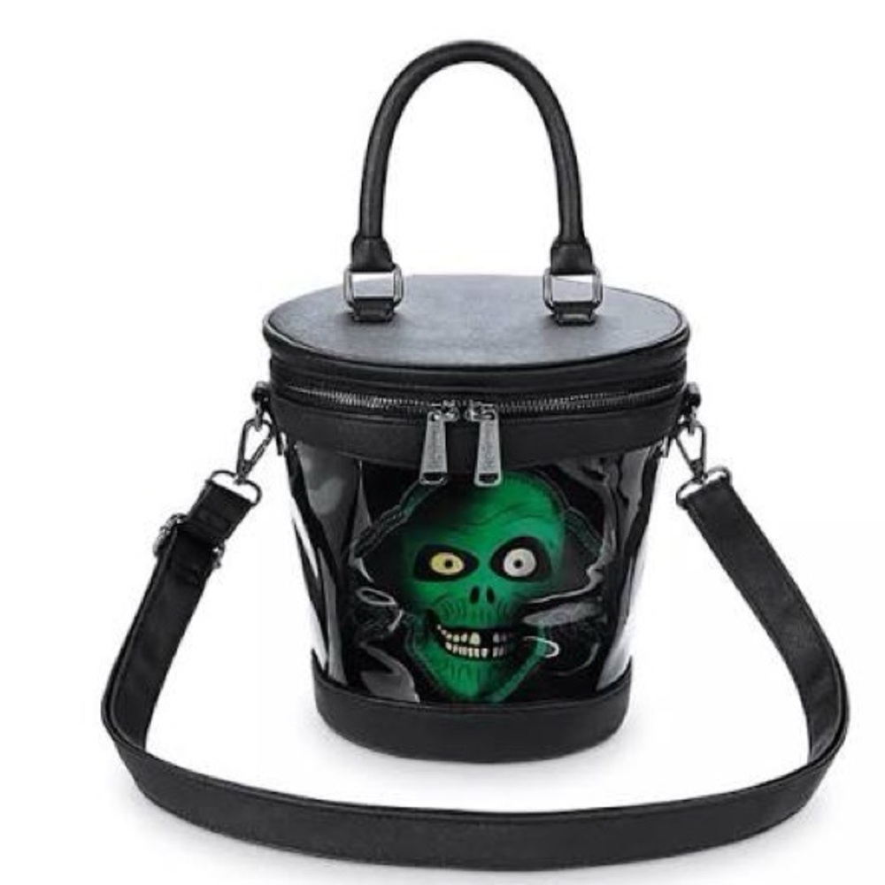 Haunted Mansion Clear Hatbox Ghost Loungefly Purse Disney Crossbody - Picture 6 of 7